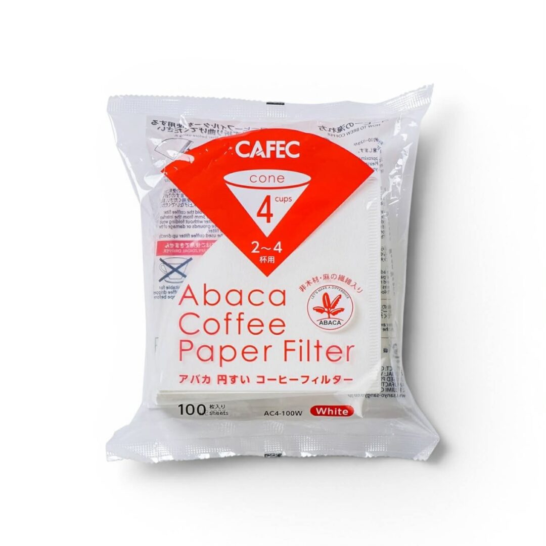 Cafec Abaca Coffee Paper Filter AC4-100W
